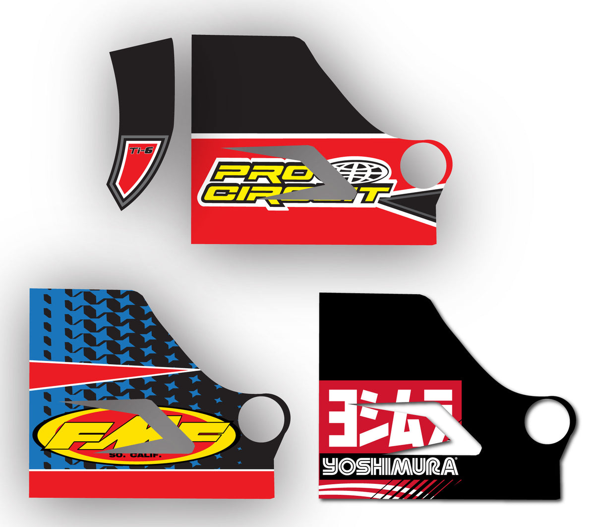 CRF110 Stock Exhaust Cover Graphics