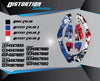 DISTORTION Neck Brace Graphics